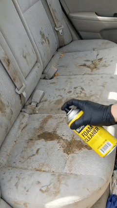 Демонстрация работы пенного очистителя